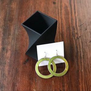 Francesca’s Collections Green Hoop Earrings